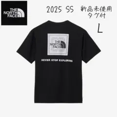 ノースフェイス　ティー　ボックスロゴ　バンダナ　スクエア　Tシャツ　L 黒