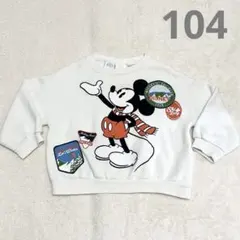【ZARAザラ】ミッキーマウストレーナー3-4years/104cm難あり