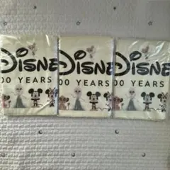 【新品未使用】Disney 100周年フェイスタオル 3枚セット