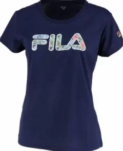 フィラ　ゲームシャツ　お花ロゴ　テニスウェア　S