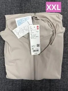 ユニクロ　エアリズムUVカットメッシュパーカー　XXL ナチュラル