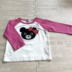 ミキハウス　ダブルビー　ロングTシャツ　80