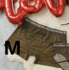 エメフィール　板チョコ パンツ チョコレート柄 バレンタイン M ボクサーパンツ