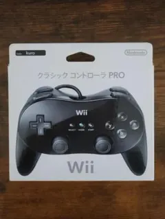 Wii クラシックコントローラ PRO ブラック 2/3