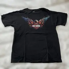00s USA製 ハーレーダビッドソン フレイム＆イーグル Tシャツ XL