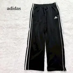 アディダス トラックジャージパンツ 3ライン ロゴ刺繍 ベーシック スポーツ
