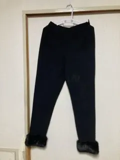 DKNYダナキャランニューヨーク/ウールジョーゼットテーパードパンツ/サイズ4黒