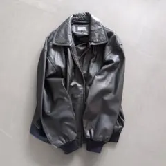 Durante ブラックレザー ジャケット