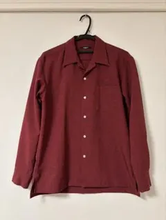 MORGAN バーガンディ 長袖シャツ