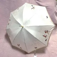 バーバリー　長傘　白　ゴールド