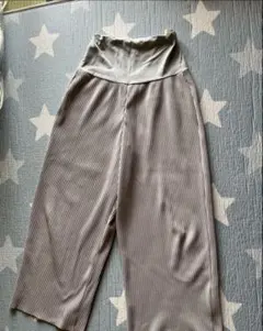 マタニティ プリーツパンツ M-L
