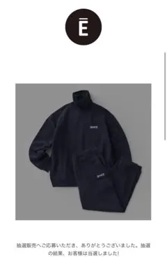 【Lサイズネイビー】ennoy TURTLENECK SWEAT SET UPのサムネイル