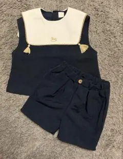 バースデイ cottoli タッセル セーラーベスト セットアップ 90