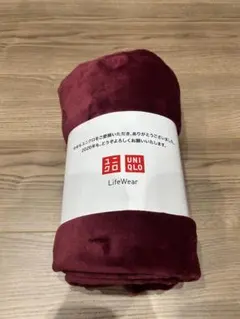 ユニクロ 感謝祭非売品フリースブランケット レッド