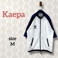ケイパ【M】フルジップ半袖ジャージ スポーツウェア ラグラン スタンドカラー