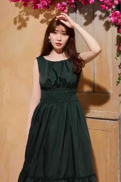 ワンピース herlipto Viola Bow Pleated Dress Her lip to ／ Viola Bow Pleated Dress - メルカリ