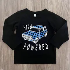 美品　長袖Tシャツ ロンT 95cm ブラック 車柄 HIGH POWERED
