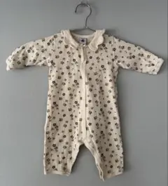 プチバトー 小花柄 足なしロンパース 6M 67cm