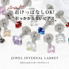 JEWEL INTERNAL LABRET サージカルステンレス ボディピアス