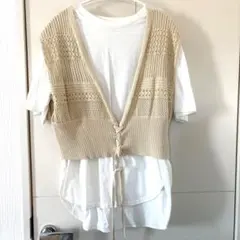 BEAMS HEART ニットベスト　Tシャツ　セット　ビームスハート