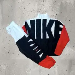 NIKE ウーブンジャケット セットアップ ビッグロゴ ナイロン ナイキ y2k