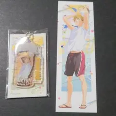 ハイキュー!!　文房具カフェ　宮侑　特典　ドリンクタグ　ミニアクリルキーホルダー