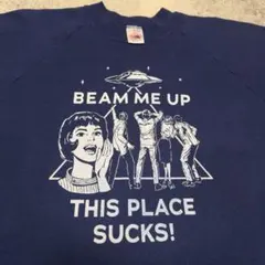 90s USA製 Beam me up ストレンジャーシングス スウェット