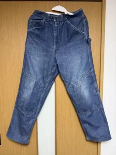 新品 海外輸入IRON WORKERS デニム バイクアウトドア膝パットY2K 