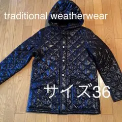 トラディショナルウェザーウェア　中綿キルティングジャケット36(M)黒