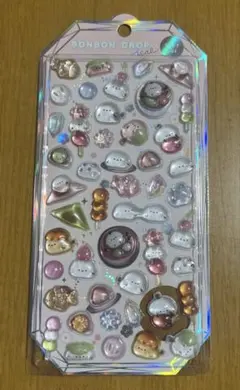 【正規品】シマエナガ もちもちボンボン ボンボンドロップシール　シャーベット