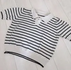 SHEIN ストライプポロシャツ