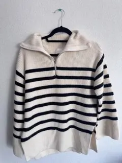 H&M ストライプニットセーター 長袖 XS
