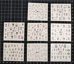 まとめ売り　小判ネイルシール　ドリームキャッチャー　計8枚