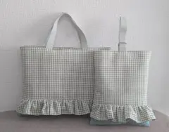 66 入園入学セット　レッスンバッグ　シューズバッグ ハンドメイド