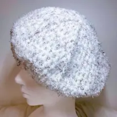 春＊ハンドメイド＊ベレー帽＊かぎ針編み＊ふわふわ ＊ニット帽