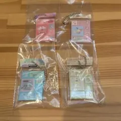 サンリオキャラクターズタイルシールミニチュアチャーム 4種セット