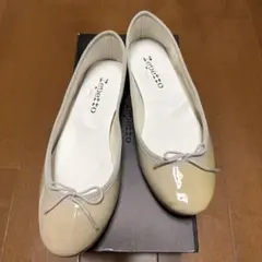 【未使用】Repetto／レペット　エナメル バレエシューズ　36 1/2