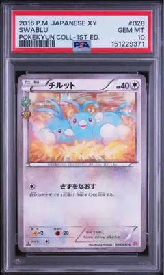 チルット　PSA10 ポケキュン　ポケモンカード 2026年最新】チルット ポケキュンの人気アイテム - メルカリ