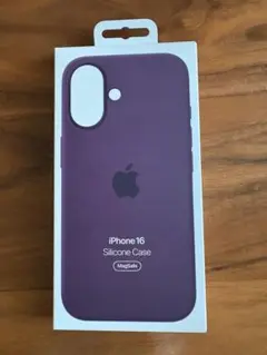 Apple純正 iPhone 16 シリコンケース プラム MagSafe対応