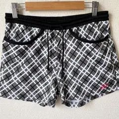 【美品】YONEX テニスショーツ チェック柄 L