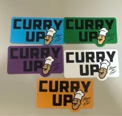 CURRY UP ステッカー 5種セット
