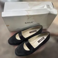 KISSA ブラック　パンプス　22cm 箱付のサムネイル