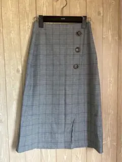 GU ジーユー　タイトスカート S　チェック