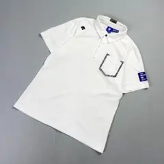 DESCENTE GOLF 半袖ポロシャツ ホワイト サイズL*ND798のサムネイル
