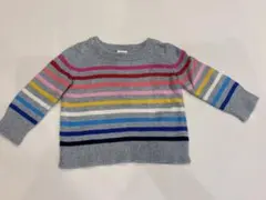 babyGAP ベビー ニット セーター 12-18M マルチボーダー