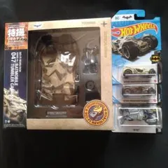【バットマン関連】リボルテック1箱＋ホットウィール 不揃い計10台(9パック)