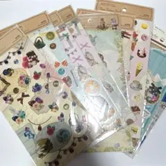 【中古】使いかけシールセット　実写、アンティーク