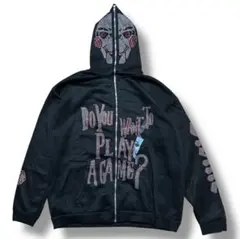 ジグソウ・キラー ラインストーン ブリンブリン ジップ パーカー Jigsaw