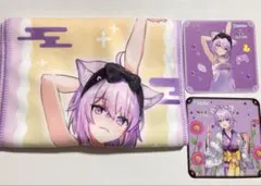 極楽湯 フロライフゲーマーズ 猫又おかゆ タオル ポストカード 未使用
