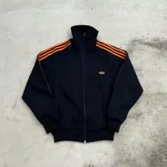 【希少80sデサント製】adidas トラックジャケット 刺繍ロゴ 4号 y2k